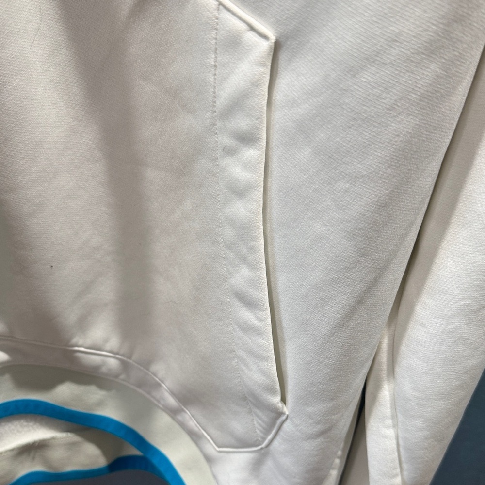 Under Armour Mens XL White Hoodie jacket brand new never worn with Blue Logo - Picture 4 of 9